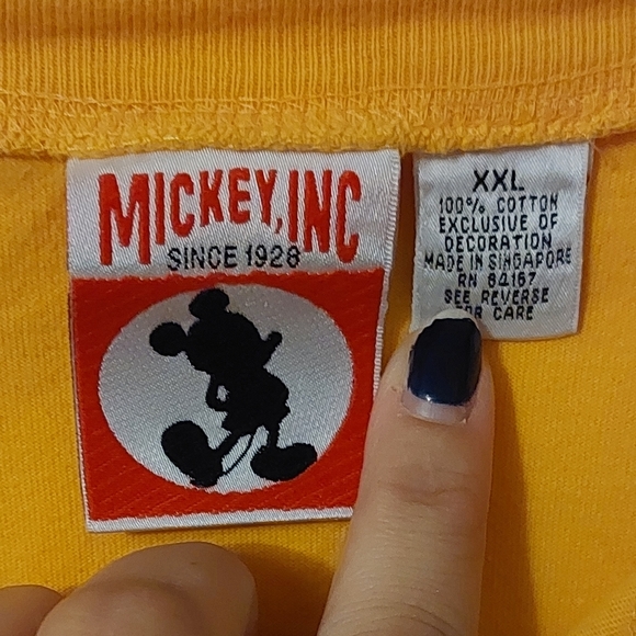 Vintage Mickey, Inc 101 Dalmations Yellow Henley Long Sleeve Shirt, XXL - Picture 2 of 5